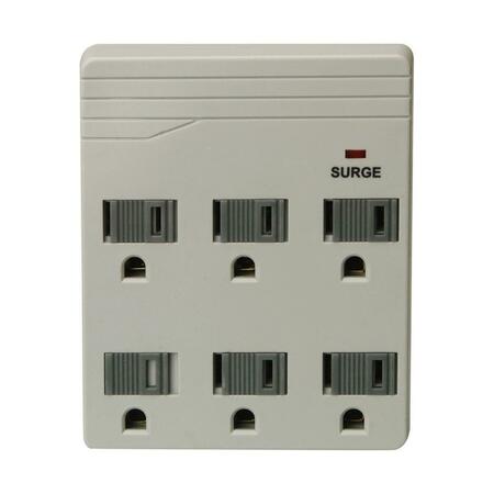 MAXPOWER Front Entry Surge Protector with Wall Adapter MA154130